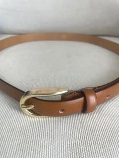ZARA メタルチップ付きレザーベルト JP95(L)新品未使用 メタルバックル付きレザーベルト - ブラック | ZARA Japan / 日本