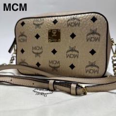 美品 MCM Vicetos Logogram チェーンショルダーバッグ