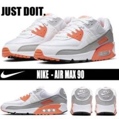 NIKE AIR MAX 90 WHITE / ORANGE 26cm