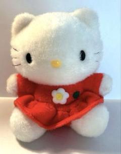 激かわレア⭐︎キティBIGぬいぐるみ⭐︎レトロ⭐︎ HELLO KITTY ハローキティ 特大 ぬいぐるみ 自立 激レア レトロ