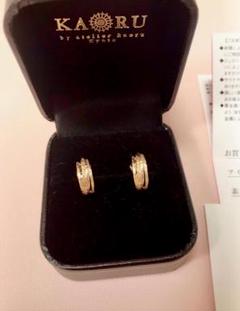 美品 KAORU ヘリックス ピアス S K10 ピンクゴールド