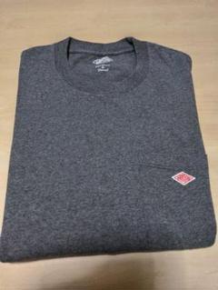 DANTONグレー コットン Tシャツ ポケット付き