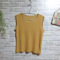 ノースリーブカットソー ラメ ストレッチ 上品 レーヨン 大人可愛い 美品 S