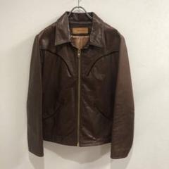 70ｓ　OSHWAKON　オシュワコン　タロンジッパー　レザー　ジャケット