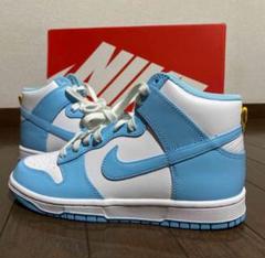 【27cm】ナイキNIKEダンクDUNKハイHIブルーチルのサムネイル