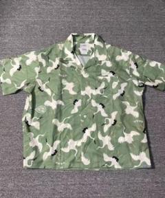 VISVIM 23SS 鶴柄アロハシャツ 中村開襟半袖 黒 VISVIM 23SS 鶴柄アロハシャツ 中村開襟半袖デザイン - メルカリ