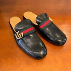 GUCCI レッド ローファー プリンスタウン　スリッポ37 累積売上総額第1位【GUCCI☆グッチ】プリンスタウン スリッパ
