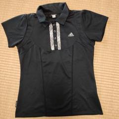 adidas ポロシャツとスカートセット 黒 adidas（アディダス）の「アディカラー フットボール ジャカード