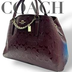 ✨美品✨コーチ トートバッグ ショルダーバッグ シグネチャー PVC 美品 coach コーチ トートバッグ 肩掛け シグネチャー PVC