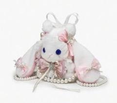 ウサギ型ポーチ ホワイト×ピンク ロリータ 美品 未使用