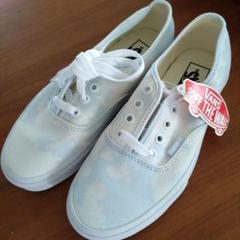 新品　VANS　バンズ　オーセンティック　スニーカー　 ホワイト/ブルー　23