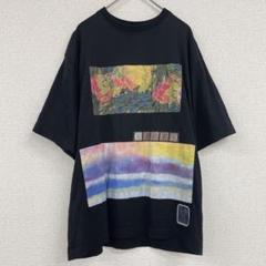 CABaN キャバン　2023SS　プリントTシャツ　花　ロゴ　コットン　S 黒 CABaN キャバン 2023SS プリントTシャツ 花 ロゴ コットン S 黒