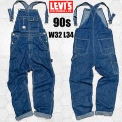 Levi's デニムオーバーオール 白タブ USA製 30x34 Talon42 pe0671-01_1.jpg