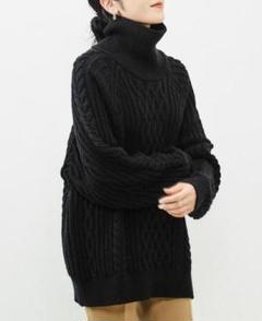 (K03327) リエス Liesse ケーブル編みタートルプルオーバーのサムネイル