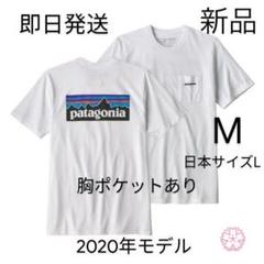 送料込み パタゴニア P-6 ポケット Tシャツ Mサイズ 国内正規品 ホワイト