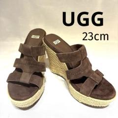 ▽ 未使用品UGG ウェッジソールサンダル スウェード 25cm - メルカリ