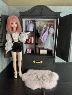 木製クローゼット アイシードール ブライス ミニチュアクローゼット リカちゃん