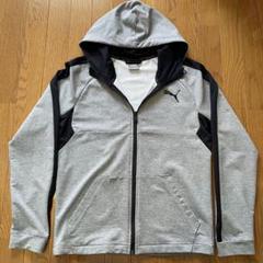 PUMA フード付きパーカー グレー/ブラック
