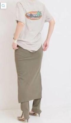 新品✨️アパルトモンドゥーズィエムクラス　slitリブニットパンツ34／21SS アパルトモン ドゥーズィエムクラス 20SS リブニットパンツ
