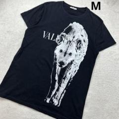 ヴァレンティノ　プリントTシャツ　ブラック　Mサイズ