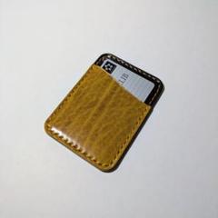 栃木レザー　サドルレザー　ルガトショルダー　牛革　本革　革　パスケース　定期入れ