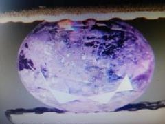 【希少石】天然アレキサンドライト 0.402ct 中央宝石研究所鑑別書付き