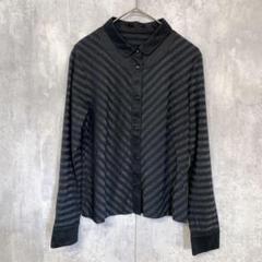レスピーギ 長袖ブラウス シャツ ストライプ柄 ラメ ボーダー