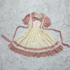 00s ワンピース 甘ロリ 姫ギャル ビッグリボン フリル レース