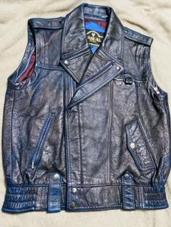 CASUAL 日本限定 custom レザー ダブルライダース ベスト 本革