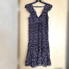 ZARA ノースリーブ　花柄　ワンピース