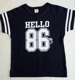ハローキティ Tシャツ 150 ネイビーレディースS