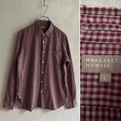 美品 MARGARET HOWELL ギンガムチェックシャツ MHL.