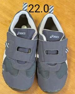 asics　22.0cmゴアテックス スニーカー　防水 ネイビー