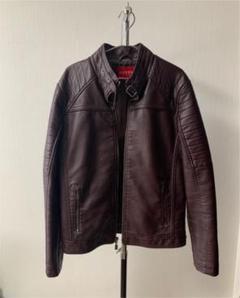入手困難✨ ゲス GUESS レザージャケット 本革 カウレザー ホワイト系 GUESS - 入手困難✨ ゲス GUESS レザージャケット 牛革
