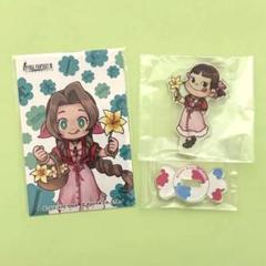 FF7EC 不二家コラボ 特典ステッカー エアリス&アクスタ ペコ