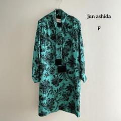 jun ashida TOKYO PARIS ワンピース　半袖　花柄　ブルー jun ashida (full lineup) | ONLINE STORE