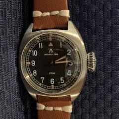 [新品] イギリス軍 Royal Army W10 クォーツ式レプリカ 皮ベルト