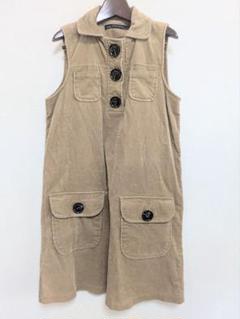 Zara Basic　ノースリーブ　コーデュロイ　シャツワンピース　春夏　M