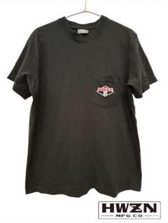 ⑮美品!!HWZN × SISSY BOYS ポケットTシャツ S 黒 ハウゼンのサムネイル
