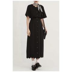 【Dresseum ドレジアム】カッコーのさえずり　フラワーへムロングスカート