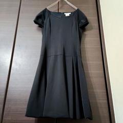ルネノースリーブワンピース36（M〜L) 黒地に金のラメ入り