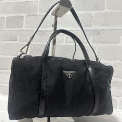 PRADA プラダ ミニボストン ハンドバッグ 2way ナイロン ブラック 黒