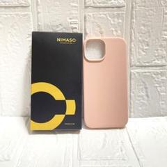 NIMASO iPhone15用 シリコンケース 花見シリーズ ピンク