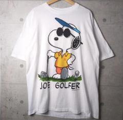 極美品　90s USA製　スヌーピー　袖裾シングル　Tシャツ　両面プリント