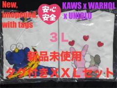 XXL☆新品☆UNIQLO×KAWS＋WARHOL カウズ+ウォーホル 2枚6