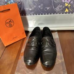 エルメス　パリ　モカシン　ローファー　36.5 36ハーフ HERMES エルメス ローファー シューズ モカシン パリ #36.5