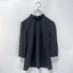 ボーダーズアットバルコニー　ネイビー フリル付きトップス　36 2025年最新】BORDERS at BALCONY レディース 長袖 シャツ