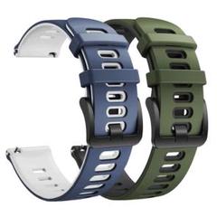 時計バンド シリコンスポーツ ウォッチバンド スマートウォッチ 2本 22mm