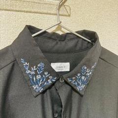 【極美品】JUNRED 長袖 刺繍 シャツ ブラック