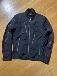 美品 ディーゼル シングルライダースジャケット ネイビー ジップダウン ロゴ 美品 ディーゼル シングルライダースジャケット ネイビー ジップ